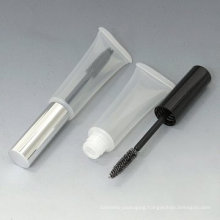 Free sample customized mascara tube with brush soft cosmetic hose packaging